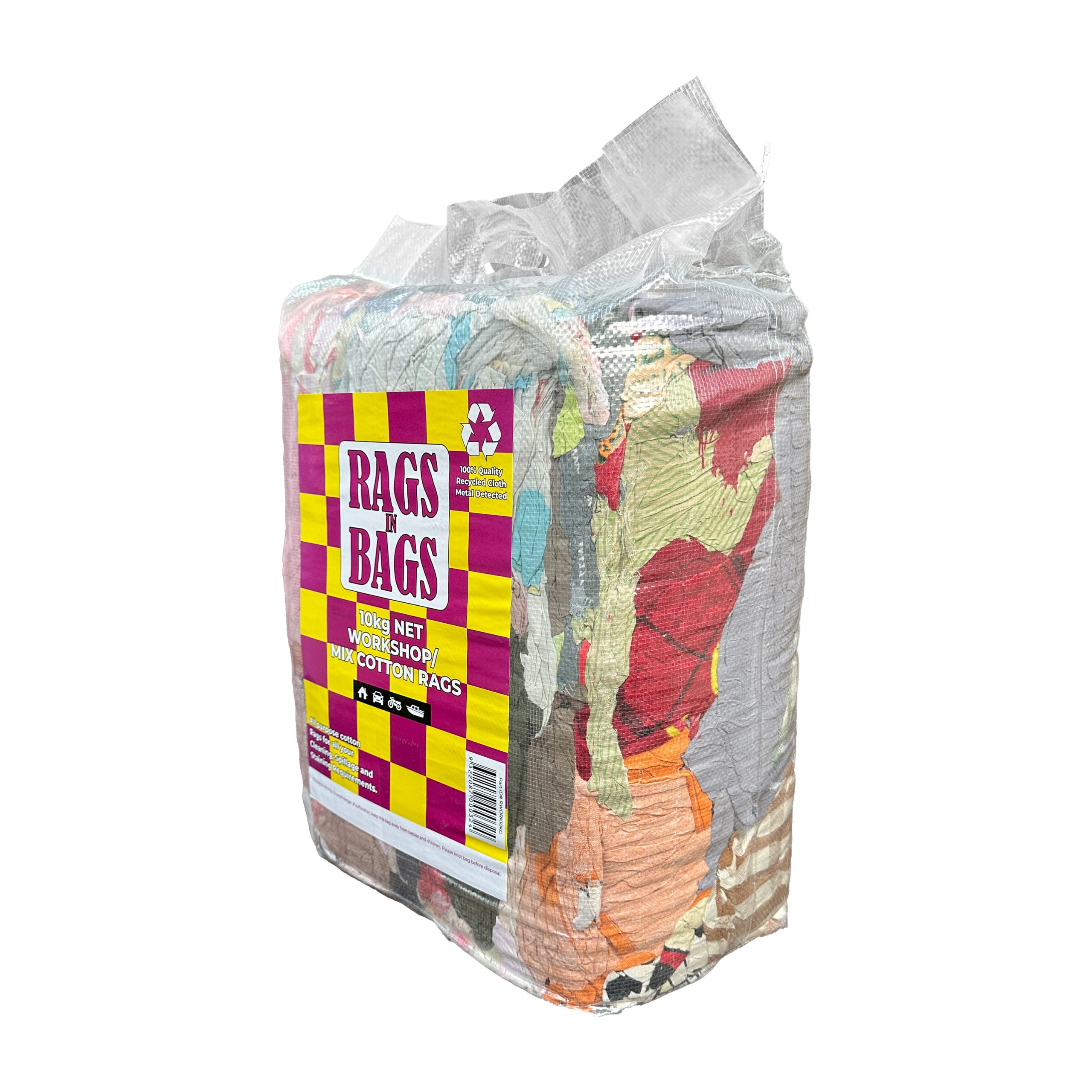 MIX COTTON/WORKSHOP RAGS 10KG - Image 2