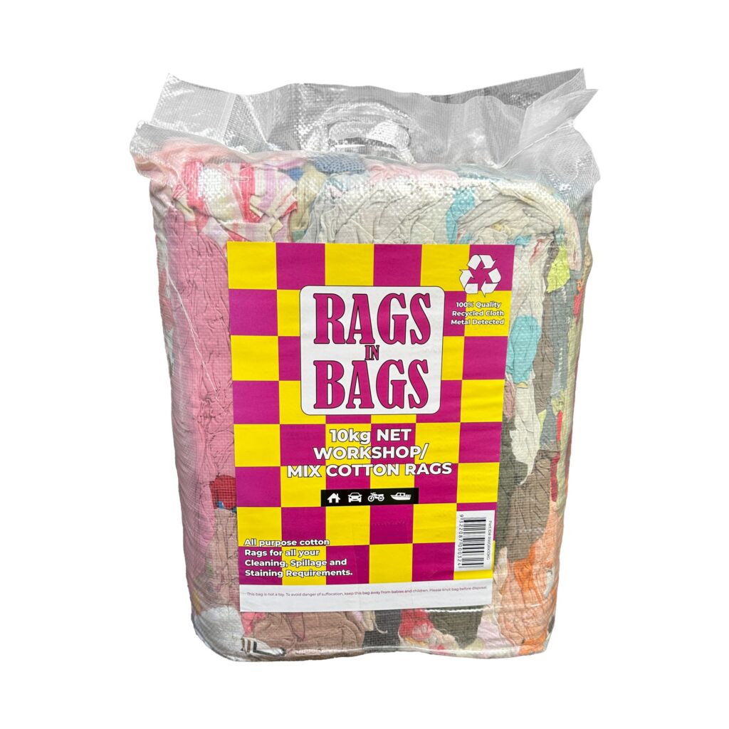MIX COTTON/WORKSHOP RAGS 10KG